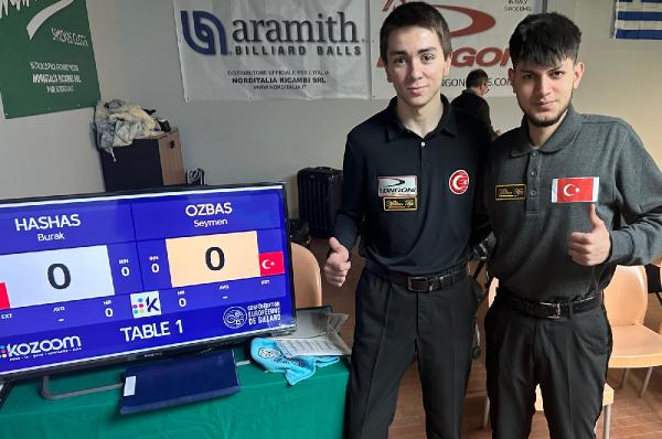 Genç bilardocular İtalya'da finale kaldı