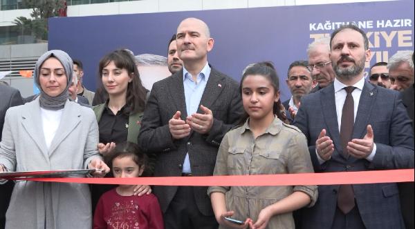 İçişleri Bakanı Soylu AK Parti Kağıthane Seçim Koordinasyon Merkezi'nin açılışını yaptı