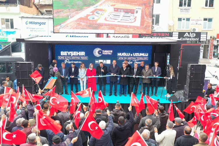 Konya Beyşehir'de açılış ve temel atma