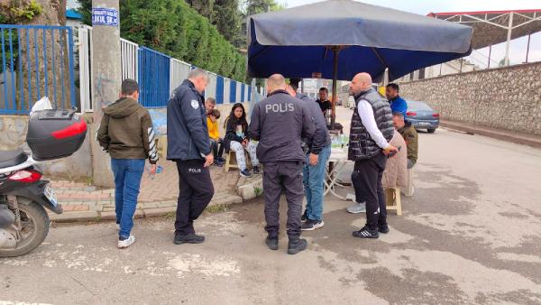 İnegöl'de stada girmeyi bekleyen taraftarların arasına yorgun mermi düştü