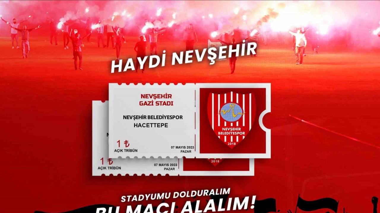 Nevşehir Belediyespor yönetimi bilet fiyatlarını 1 TL’ye düşürdü