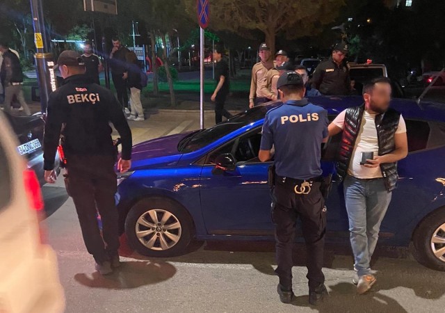 Aksarayda yüksek ses ve modifiyeli araç denetimi