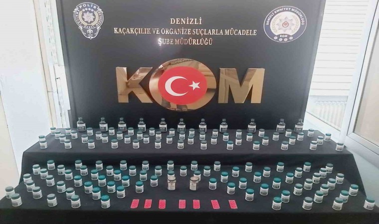 Denizlide kaçak tütün ve cinsel içerikli hap operasyonu