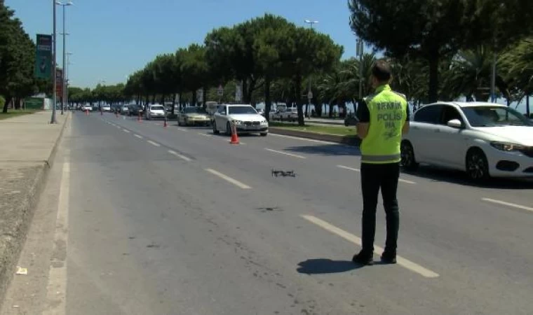 Maltepe’de bayramın son gününde dronlu trafik denetimi