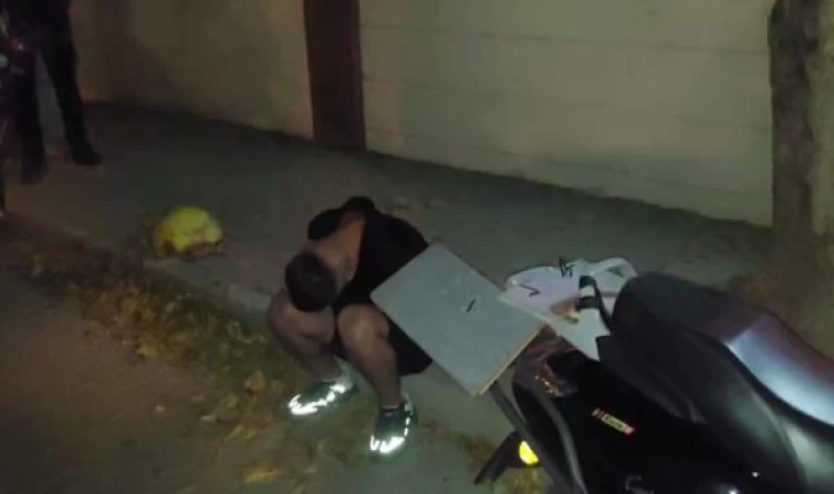 (Özel) Kadıköy’de polisin ’dur’ ihtarına uymayan motosikletli alkollü çıktı