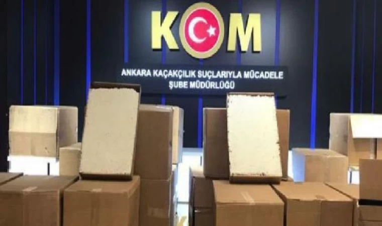Ankara’da 51 bin 300 paket kaçak sigara ele geçirildi; 4 gözaltı