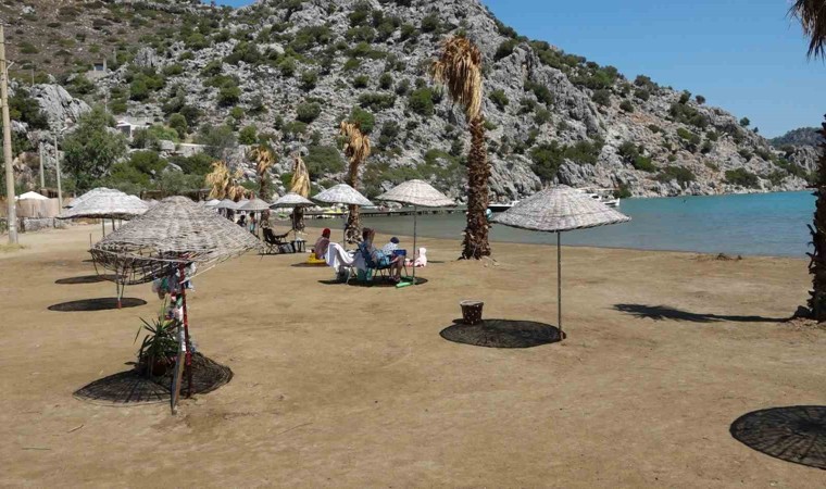 Selimiye Halk Plajı, vatandaşların ilgisini çekiyor