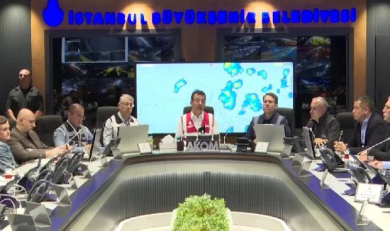 İBB Başkanı İmamoğlu beklenen sağanak yağışla ilgili vatandaşları uyardı