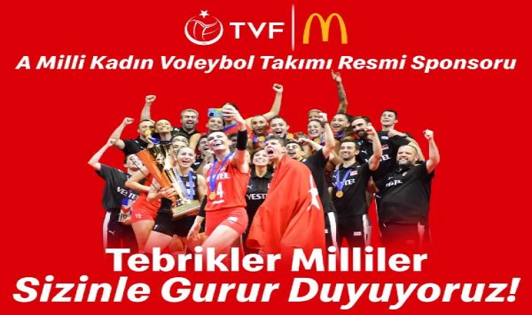 McDonald’s Türkiye’den Filenin Sultanları’na tebrik mesajı