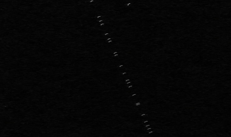 Tuncelide Starlink uyduları fotoğraflandı