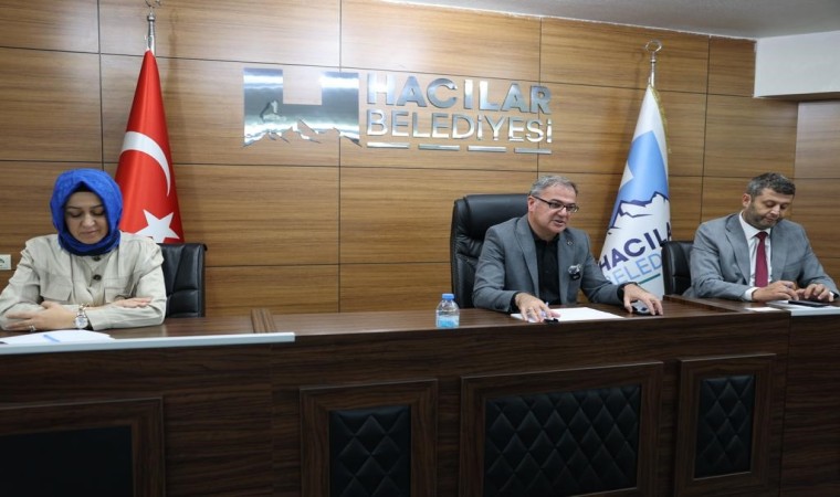 Hacılar Belediye Meclisi Ekip Ayı Toplantısını yaptı