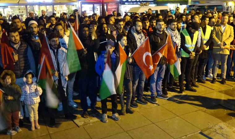 Karabükte İsrailin katliamlarına tepki