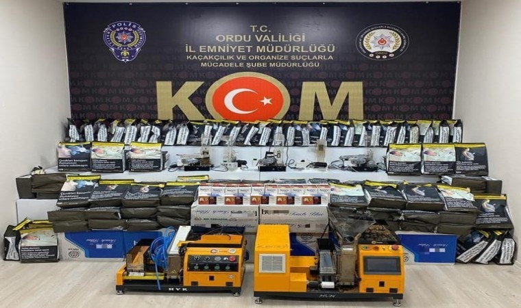 Orduda kaçakçılık operasyonları