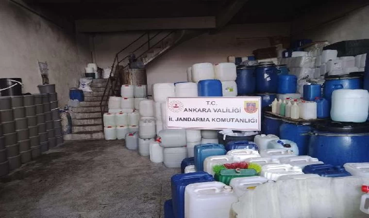 Ankara’da 15 ton sahte deterjan ele geçirildi