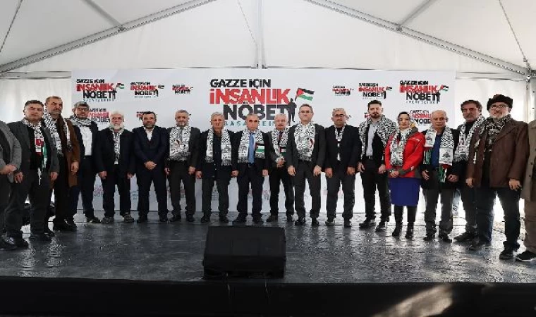 Başakşehir’de Gazze için ’insanlık nöbeti’ başlatıldı