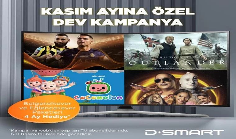 D-Smart ve D-Smart GO’dan Kasım ayına özel dev kampanya
