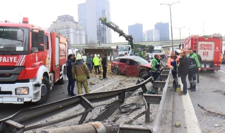 Basın ekspres Yolu’nda iki kamyon devrildi: 5 yaralı-3