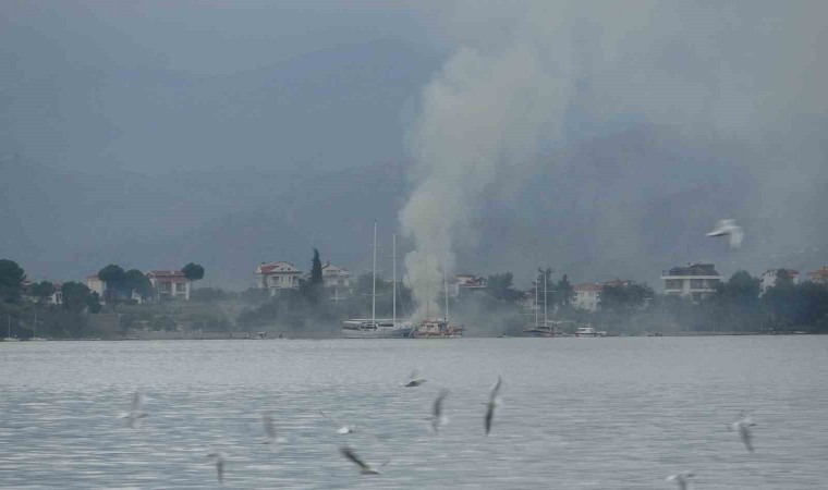 Fethiyede gulet tekne alevlere teslim oldu