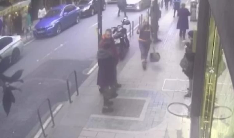 Şişli’de yolda borçlusunu görünce otomobilinin üzerine atladı