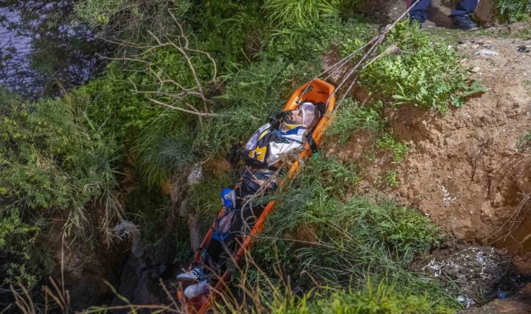 Antalyada falezlerdeki manzara keyfi hastanede bitti
