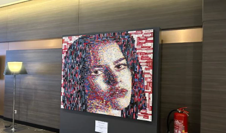 Hastane atıkları sanat eserine dönüştü