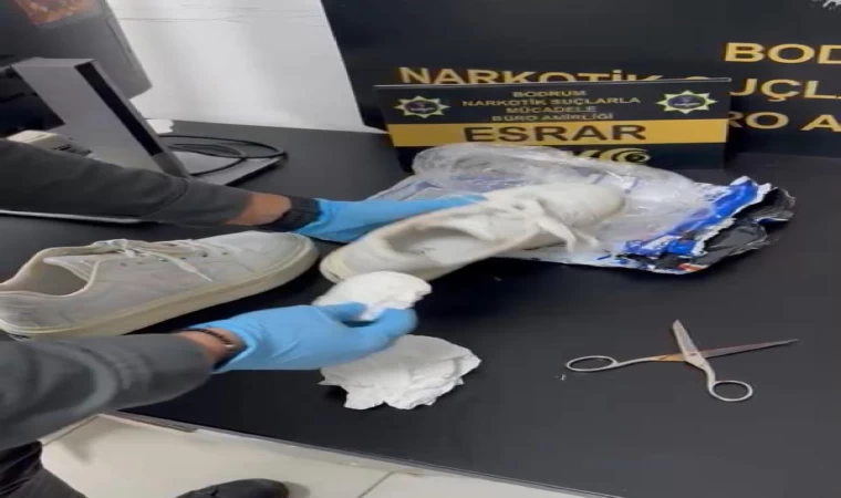Muğla’da uyuşturucu operasyonunda ayakkabıya gizlenmiş esrar ele geçirildi; 11 gözaltı