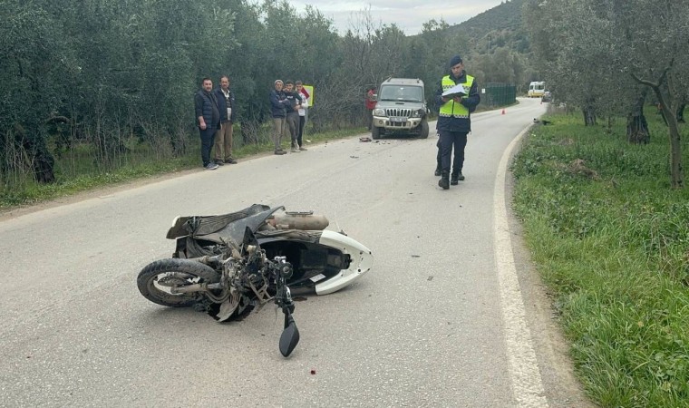 Bursada motosiklet cipe çarptı: 1 ölü