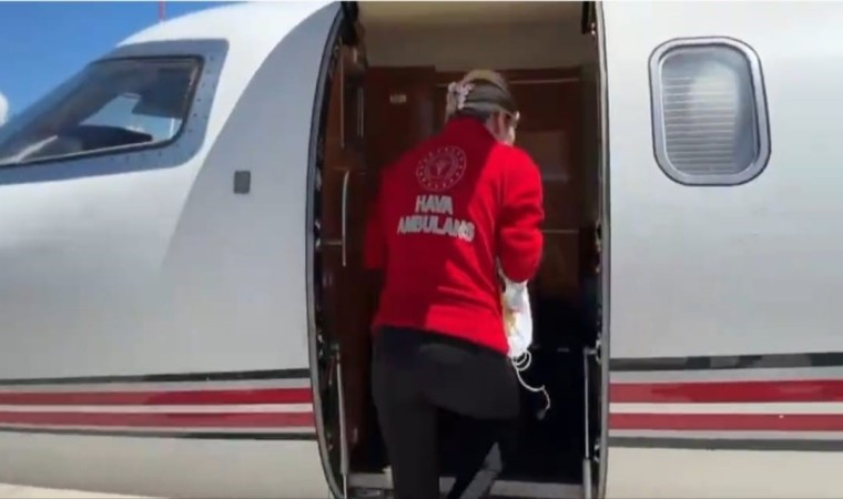 3 günlük bebek ambulans uçakla Ankaraya sevk edildi