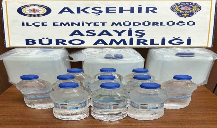 Akşehirde kaçak içki operasyonu