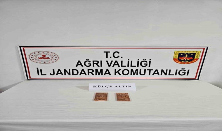 Ağrıda 2 kilogram külçe altın ele geçirildi