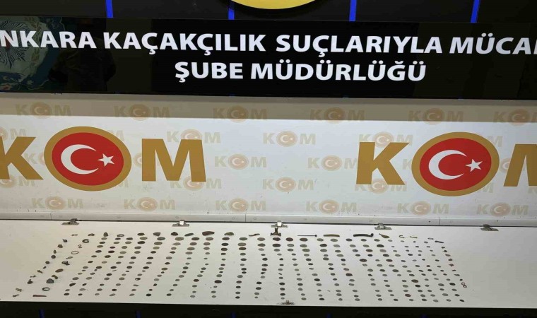 Başkentte tarihi eser operasyonu: 340 adet malzeme ele geçirdi