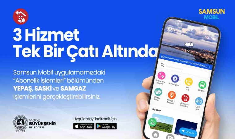 Samsun Mobile abonelik işlemleri eklendi