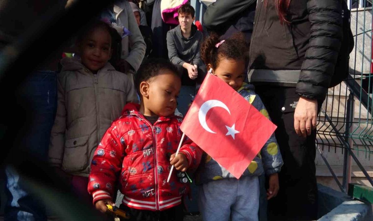 Bartında 29 Ekim kutlamalarında renkli görüntüler