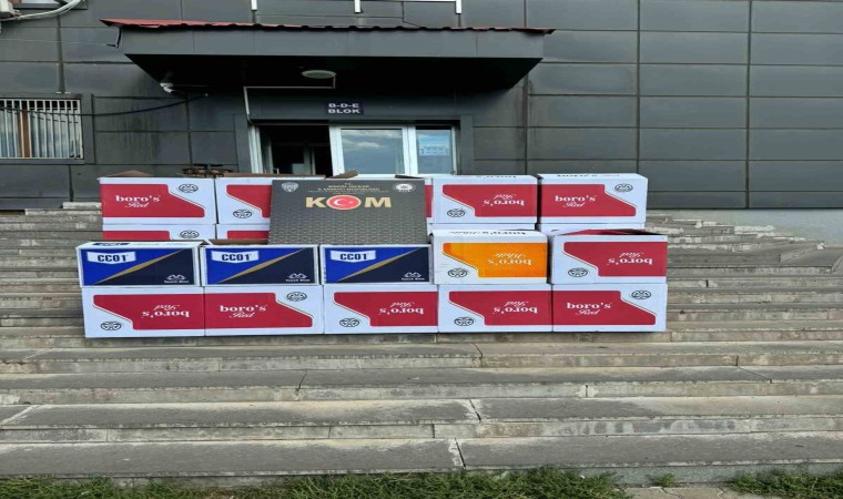 Bingölde 280 bin dal makaron ele geçirildi