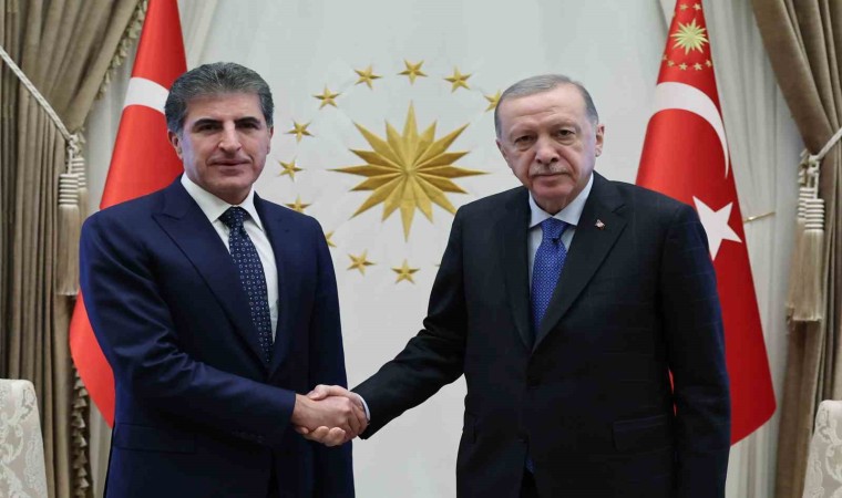 Cumhurbaşkanı Erdoğan, IKBY Başkanı Barzaniyi kabul etti
