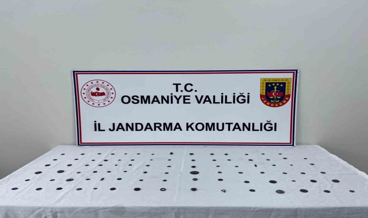 Osmaniyede tarihi eser operasyonu: 89 adet sikke bulundu
