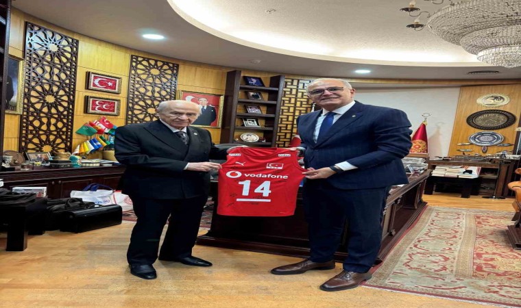 TVF Başkanı Üstündağ, MHP Genel Başkanı Devlet Bahçeliyi ziyaret etti