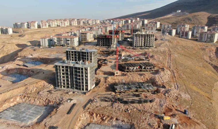 Elazığda 608 konutun yapımı hızla devam ediyor