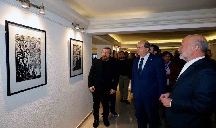 “Güzel Sanatlar Ekim Sergisi” Cumhurbaşkanı Tatar tarafından açıldı