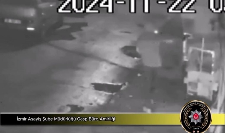 İzmirde eve silahlı saldırı kameraya yansıdı