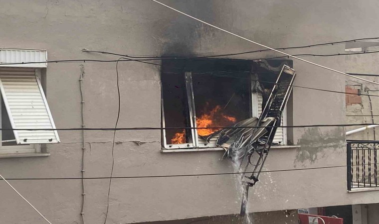 Alaşehirde korkutan yangın