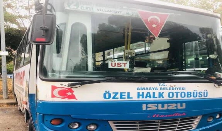 Amasyada yolcusunu son durağa götürmeden indiren halk otobüsü şoförüne 2 bin TL ceza