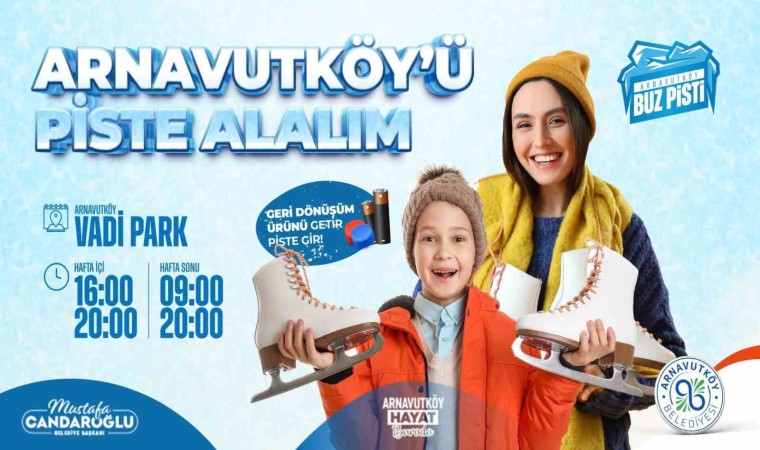 Arnavutköyde Buz Gibi Eğlence: Buz Pisti açıldı