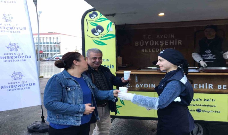 Başkan Çerçioğlunun iç ısıtan ikramı sürüyor