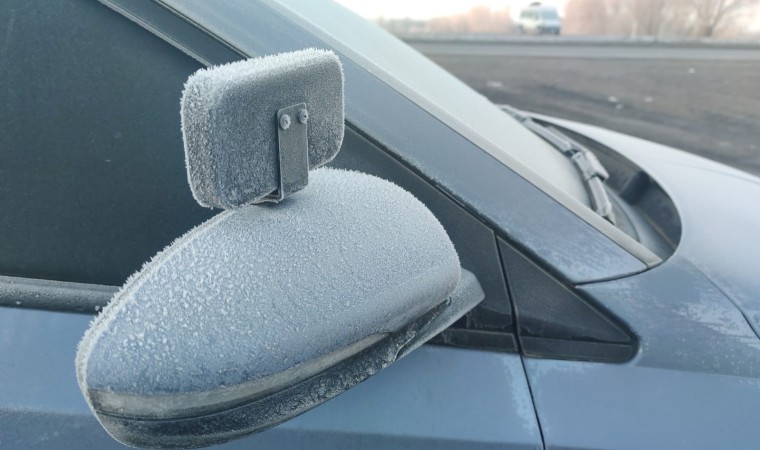 Bingölde kırağı, sis ve buzlanma etkili oldu