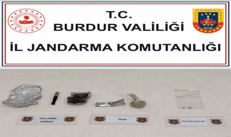 Burdurda üzerinde uyuşturucu ile yakalandı