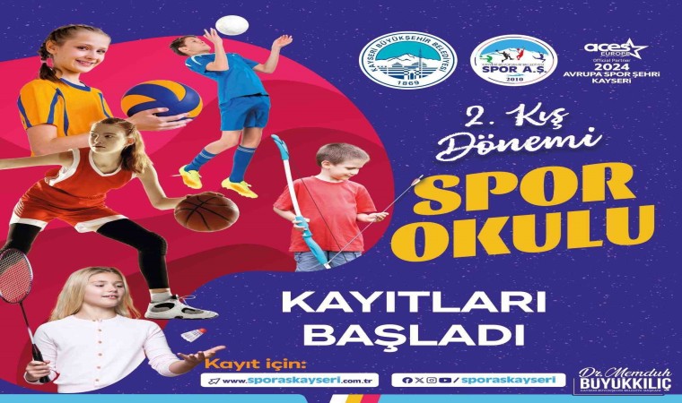 Büyükşehirin kış dönemi spor okulları kayıtları başladı