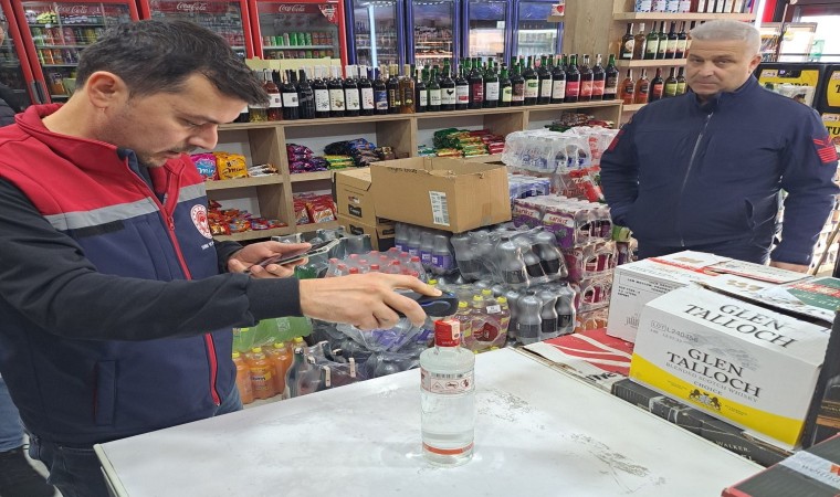 Didimde yılbaşı tedbirleri kapsamında alkollü içki satışı denetlendi