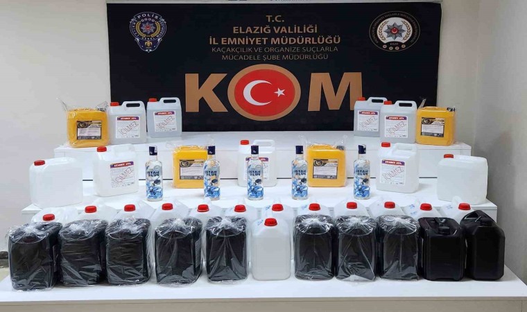 Elazığda 190 litre etil alkol ele geçirildi: 11 şüpheliye işlem yapıldı