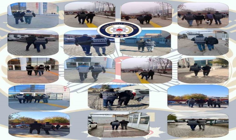 Elazığda kesinleşmiş hapis cezası bulunan 105 zanlı yakalandı